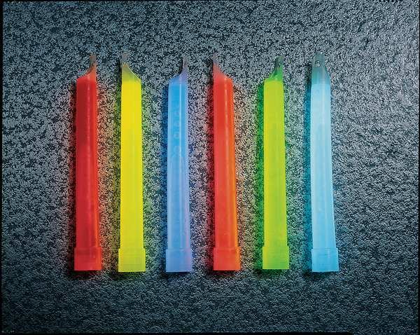 Lightstick, Yellow, 1/2 hr., 6 In. L, PK10, Chemlight By Cyalume Technologies, Mfr#: 9-42300