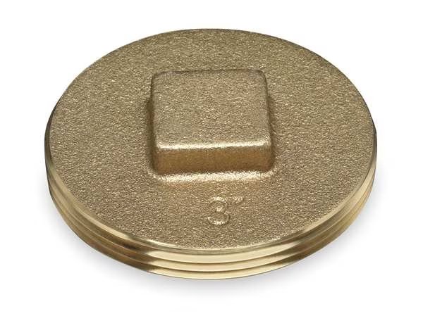 Cleanout Plug, 3 In, Brass, Oatey, Mfr#: 42372