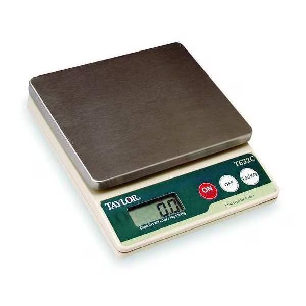 Digital Compact Bench Scale 2 lb. Capacity, Taylor, Mfr#: TE32FT