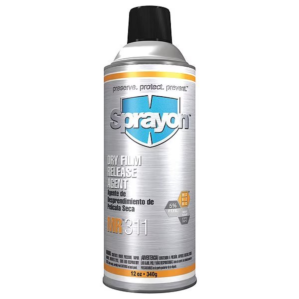 Dry Film Release Agent P.T.F.E., 12 oz., Sprayon, Mfr#: SC0311000