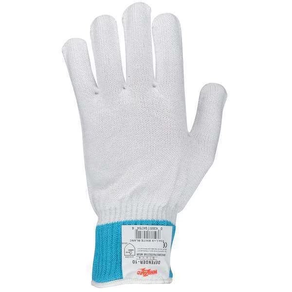 Cut Resistant Gloves, 5 Cut Level, 10 ga, White, M, Whizard, Mfr#: 135480-LS