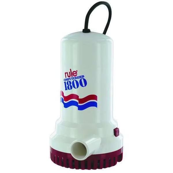 Utility and Sump Pump, 115VAC, 110W, Rule, Mfr#: A53S24-GRA