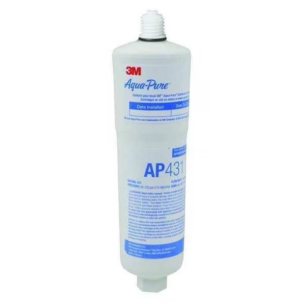 Quick Connect Filter, 10 gpm, 2-3/4" O.D., 8 in H, 3M Aqua-Pure, Mfr#: AP43111