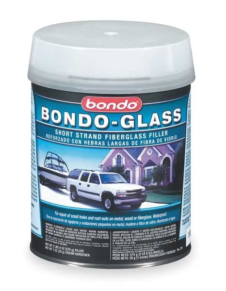 Fiberglass Reinforced Filler, 1 qt Size, Paste, Green, Bondo, Mfr#: SS-QT-ES
