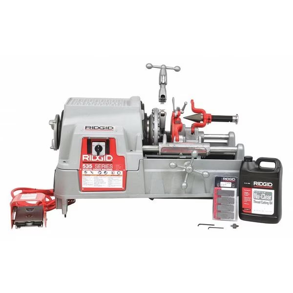 Model 535 Power Threading Machine, 93287, Hammer Chuck, 1/2" - 2" NPT, Ridgid, Mfr#: 535