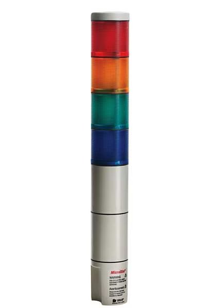 Tower Light, 120VAC, Amb, Gr, Rd, Federal Signal, Mfr#: MSL4-120