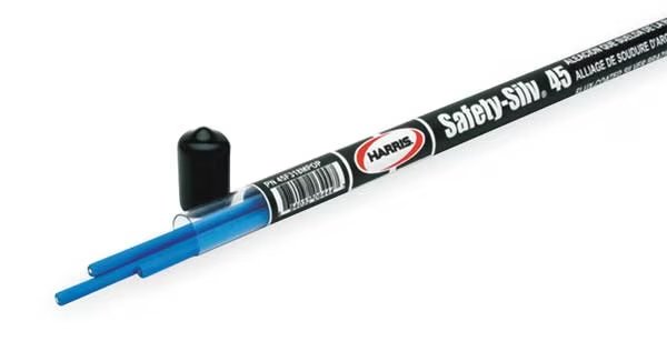 Brazing Rod, Flux, 1/16x18,1225-1370 F, PK3, Harris, Mfr#: 45F318MPOP