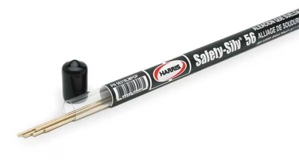 Brazing Rod, 1/16x18,1145-1205 F, PK5, Harris, Mfr#: 56318LMPOP