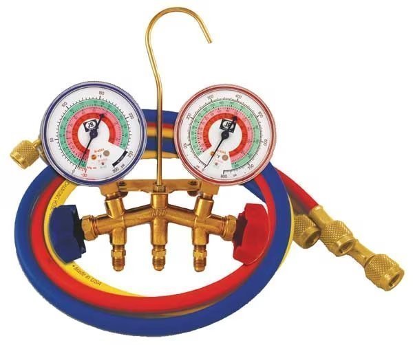 Manifold Gauge, 2-Valve, Jb Industries, Mfr#: M2-5-410A