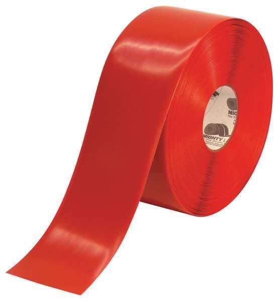 Floor Marking Tape, 4In W, 100 ft. L, Mighty Line, Mfr#: 4RR