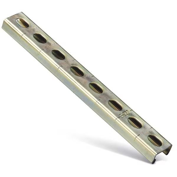 Strut Channel, 1-1/2" W, 20 ft. L, Gold, Kindorf, Mfr#: B 907HS 20