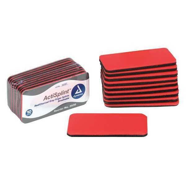 Splint, Finger, Orange/Blue, Foam, PK10, First Aid Only, Mfr#: 3530