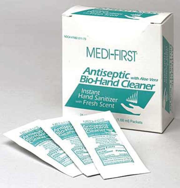 Antiseptic Bio-Hand Wipe, Alcohol, PK25, Medique, Mfr#: 51173