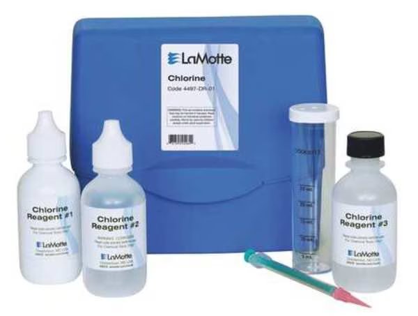 Test Kit Total Chlorine 0-200PPM, Lamotte, Mfr#: 4497-DR-01