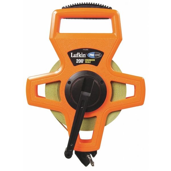 1/2" x 200' Pro Series Engineer's Ny-Clad® Steel Tape Measure, Crescent Lufkin, Mfr#: PS1808DN