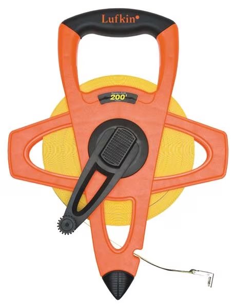 1/2" x 200' Engineer's Fiberglass Tape Measure, Crescent Lufkin, Mfr#: FE200D