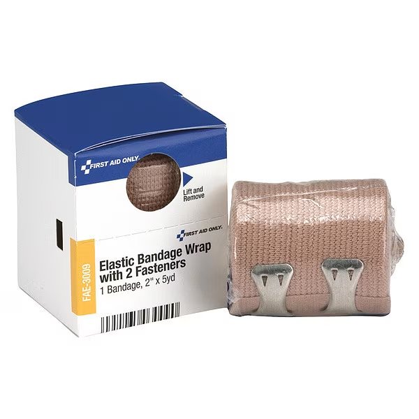 First Aid Kit Refill, 2" X 5yd Elastic Wrap Bandage, 1 Per Box, First Aid Only, Mfr#: FAE-3009