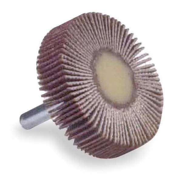 Flap Wheel, AO, 2x1x1/4 In Shank, 80G, Norton Abrasives, Mfr#: 63642502601