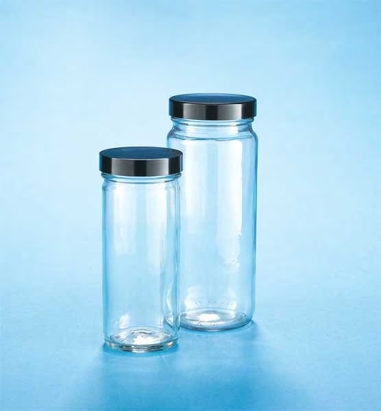 Glass Straight Jar, 16 Oz, Vinyl, PK12, Kimble Chase, Mfr#: 5511670C-81