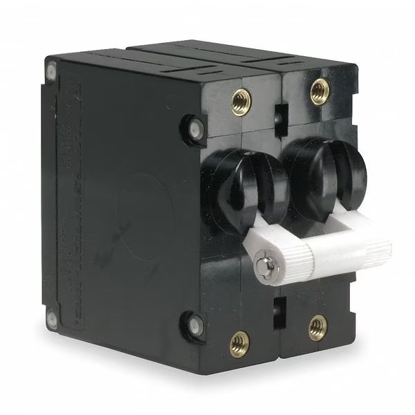 Circuit Breaker, C Series, 40A, 2 Pole, 240/277V AC, Not Rated, Medium Curve, Carling Technologies, Mfr#: CA2-BO-34-640-111-C