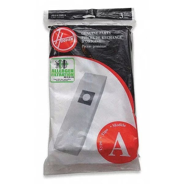 Vacuum Bag, 3 PK, Hoover, Mfr#: 4010100A