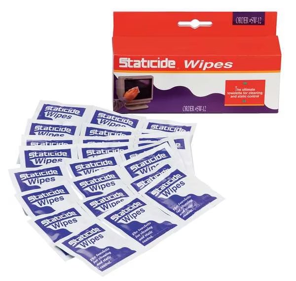 Anti-Static Wipes 5" x 8", 24PK, Acl Staticide, Mfr#: SW12