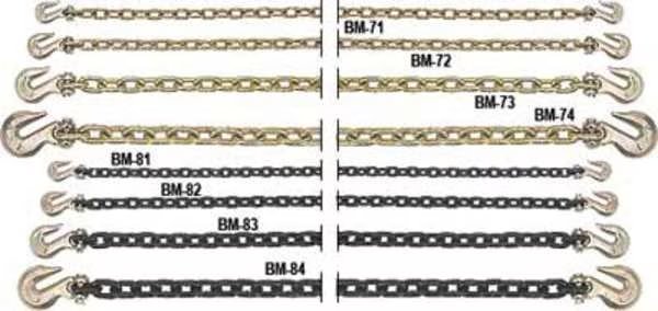 Chain, Grade 70, 3/8 Size, 15 ft., 6600 lb., B/A Products Co, Mfr#: 11A-38G715