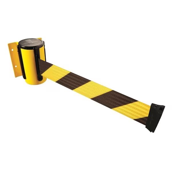 Belt Barrier, Yellow, Belt Yellow/Black, Tensabarrier, Mfr#: 896-STD-35-STD-NO-D4X-C