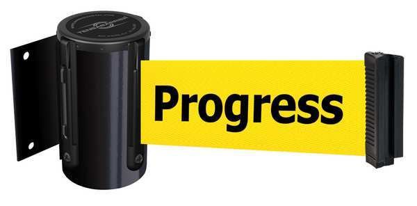 Belt Barrier, Black, Belt Color Yellow, Tensabarrier, Mfr#: 896-STD-33-STD-NO-YCX-C