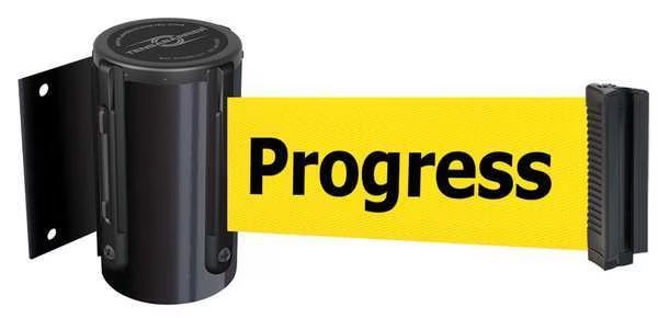 Belt Barrier, Black, Belt Color Yellow, Tensabarrier, Mfr#: 896-STD-33-MAX-NO-YCX-C