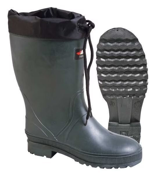 Ins Boots, Size 8, 13" H, Green, Plain, PR, Baffin, Mfr#: 8604-0000-482
