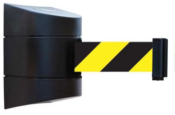Belt Barrier, Black, Belt Yellow/Black, Tensabarrier, Mfr#: 897-15-S-33-NO-D4X-C