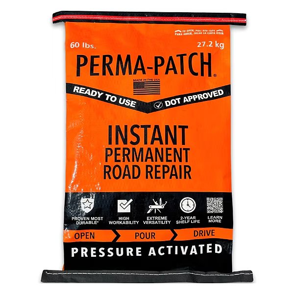 Cold Patch, 60 lb., Bag, Black, PP-60-C