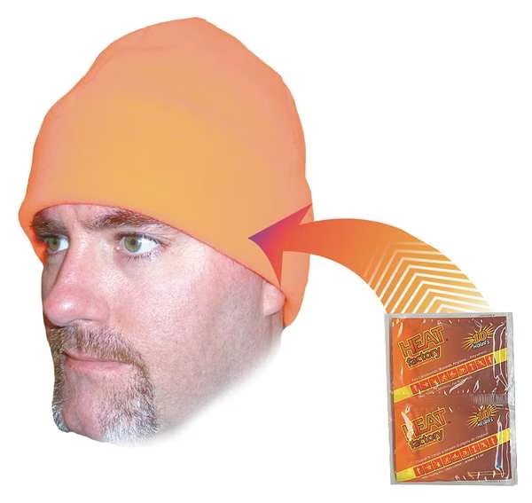 Beanie Cap, Orange, Universal, Heat Factory, Mfr#: 586-BO