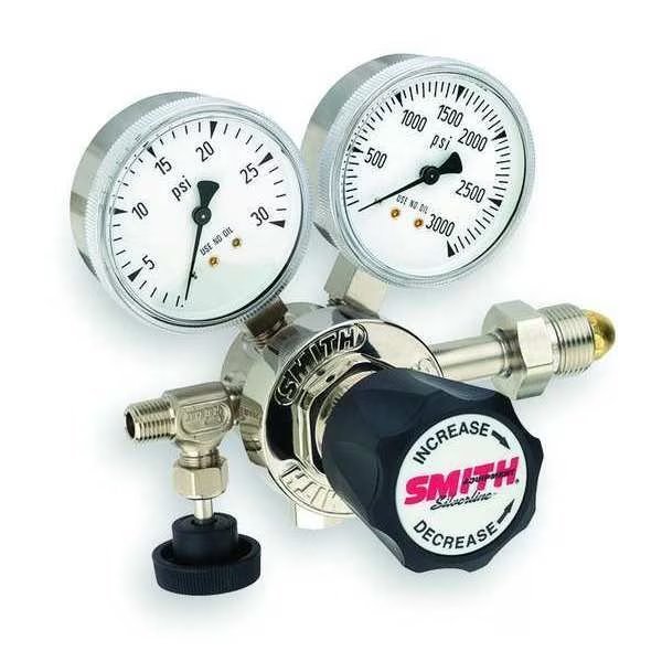 High Purity Gas Regulator, Single Stage, CGA-580, 0 to 15 psi, Smith Equipment, Mfr#: 210-4109