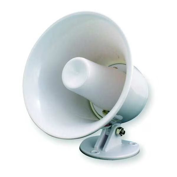 PA Horn, Weatherproof, White, 10 W, Speco Technologies, Mfr#: SPC5P