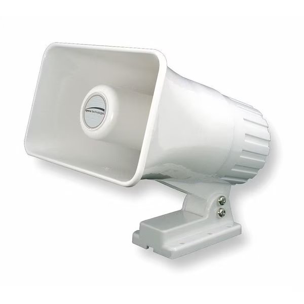PA Horn, Weatherproof, White, 15 W, Speco Technologies, Mfr#: SPC12RP