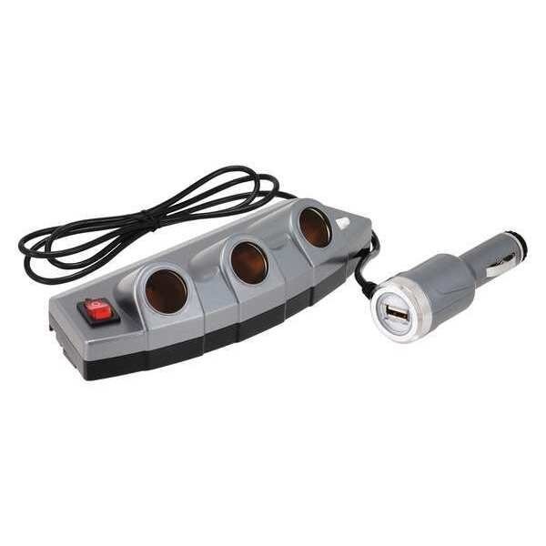 Power Strip And USB Power Port, 3 Outlet, Bell, Mfr#: 39256-8