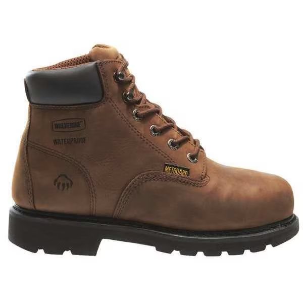 Size 10-1/2 Men's 6 in Work Boot Steel Work Boot, Brown, Wolverine, Mfr#: W05679