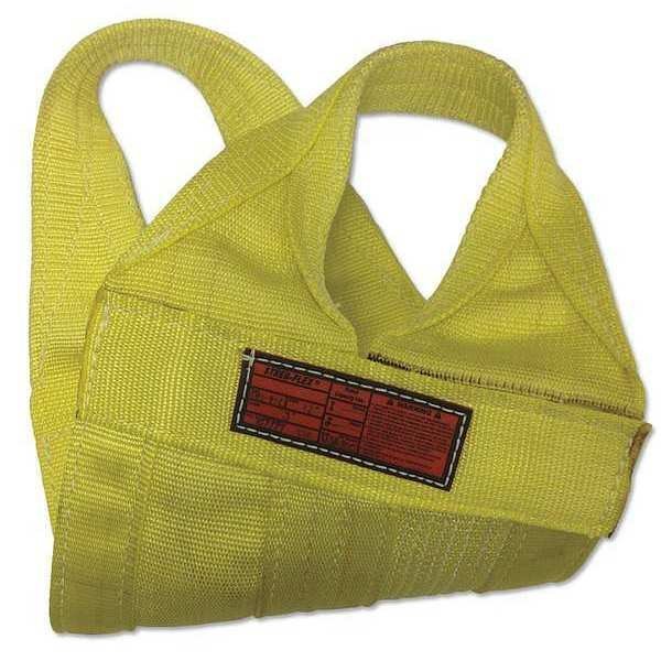 Synthetic Web Sling, Type 8, 6 ft L, 12 in W, Nylon, Yellow, Stren-Flex, Mfr#: WB1-912-6