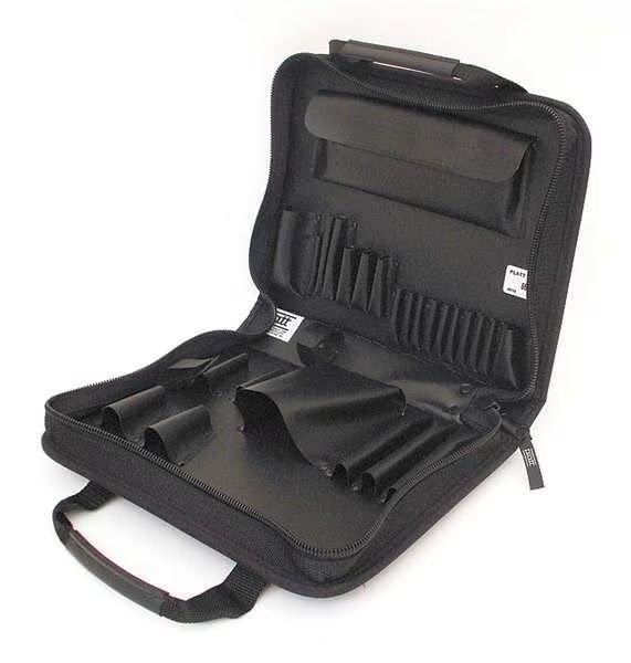 Wide-Mouth Tool Bag, Black, Nylon, 31 Pockets, Platt, Mfr#: 660ZT