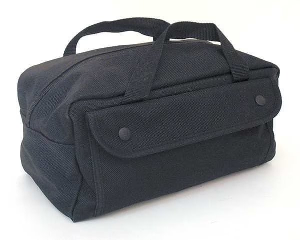 Wide-Mouth Tool Bag, Black, Nylon, 10 Pockets, Platt, Mfr#: MTB
