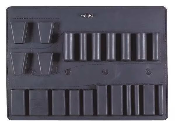 Storage Case Set, 17-1/4x12-1/4x1/2, Black, Platt, Mfr#: C PALLET