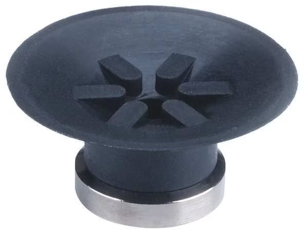 Vacuum Pad, Flat With Ribs, 25mm, Smc, Mfr#: ZP25CS