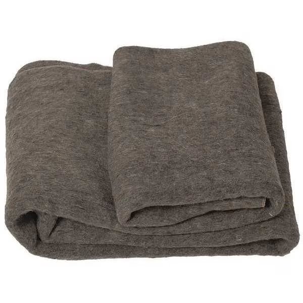 Blanket, Gray, Woolen Blend, 54 in. L, PK12, Medsource, Mfr#: MS-40522