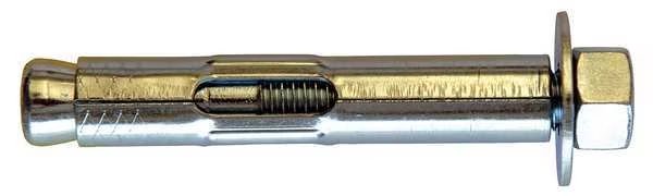 Sup-R-Sleeve Sleeve Anchor, 3/8" Dia., 3" L, Stainless Steel Plain, 5 PK, Mkt Fastening, Mfr#: 1713SS0