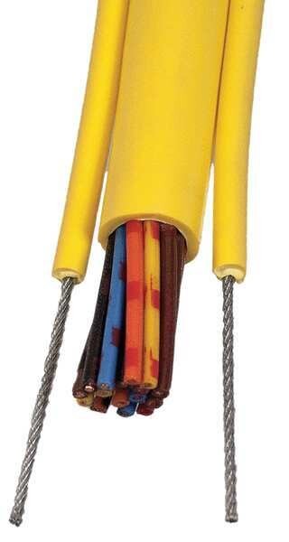 16 AWG 12 Conductor Pendant Cable 600V 25 ft. YL, Kh Industries, Mfr#: CPCS-16/12-25FT
