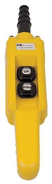 Pendant Station, 2, Push Button, NO, Yellow, Kh Industries, Mfr#: CPE02-D00-000A