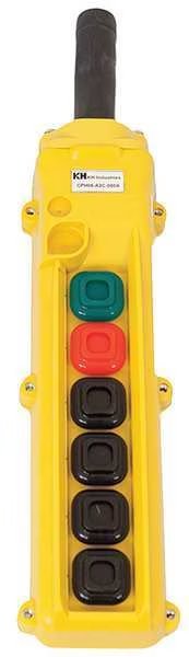 Pendant Station, 6, Push Button, NO, NC, Kh Industries, Mfr#: CPH06-A2C-000A
