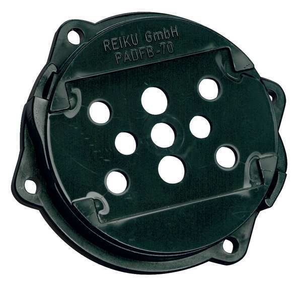 Flange, 2.750 in., Black, Polyamide, Reiku, Mfr#: PADFB-70